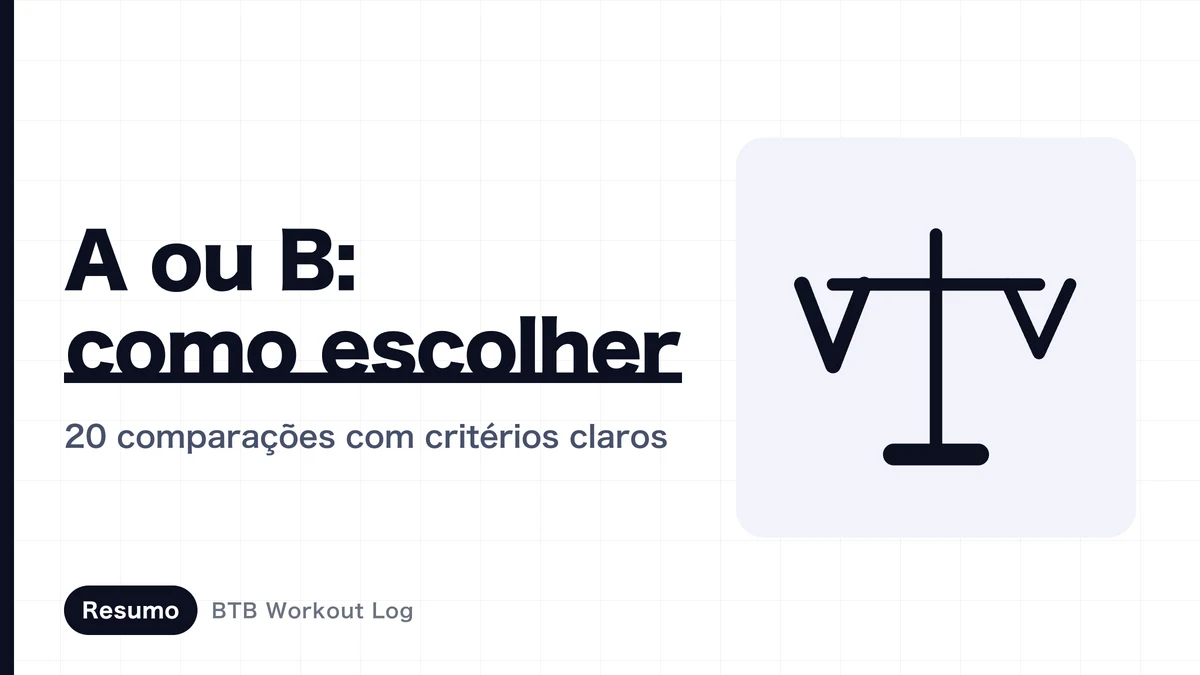 Hipertrofia muscular: como escolher | Critérios práticos para comparar opções