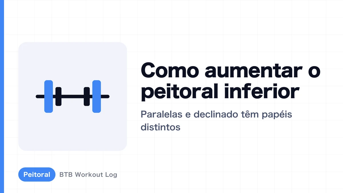 Peitoral inferior: quando usar dips ou supino declinado