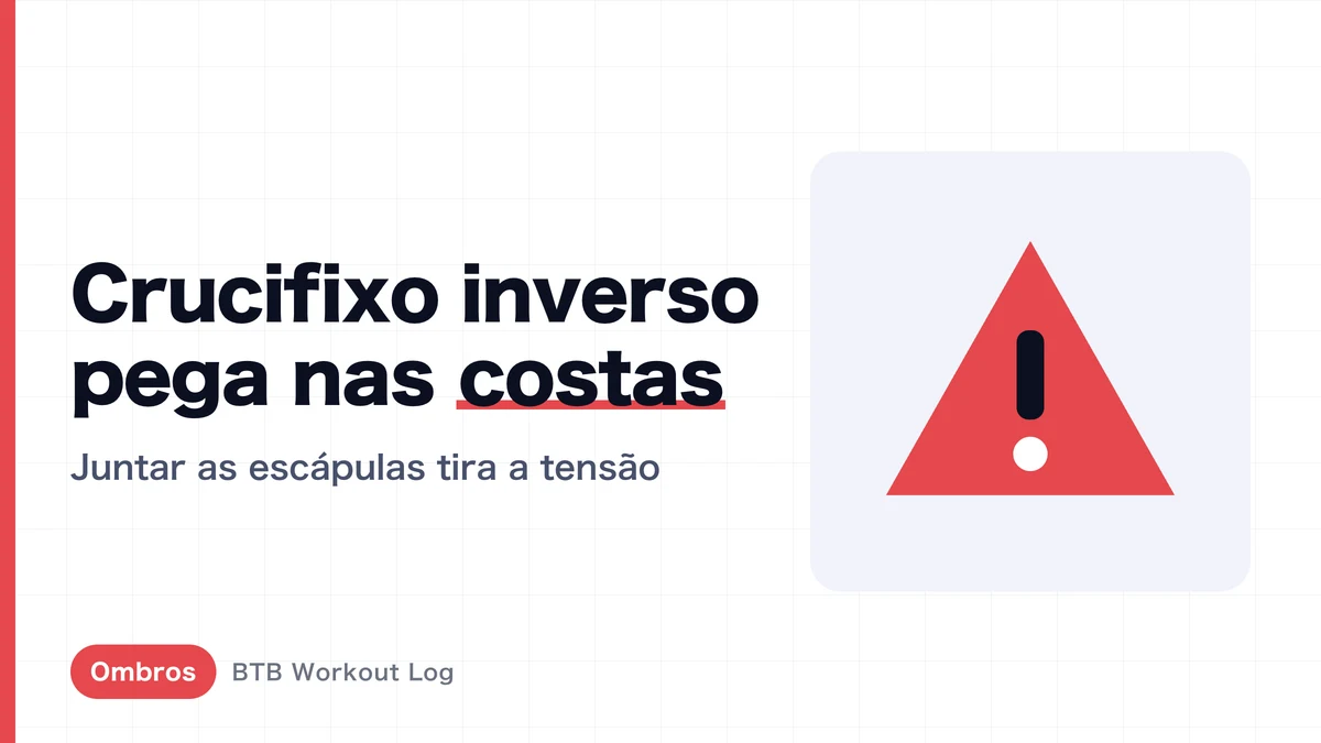 Crucifixo inverso pegando nas costas | Forma para manter a tensão no deltoide posterior