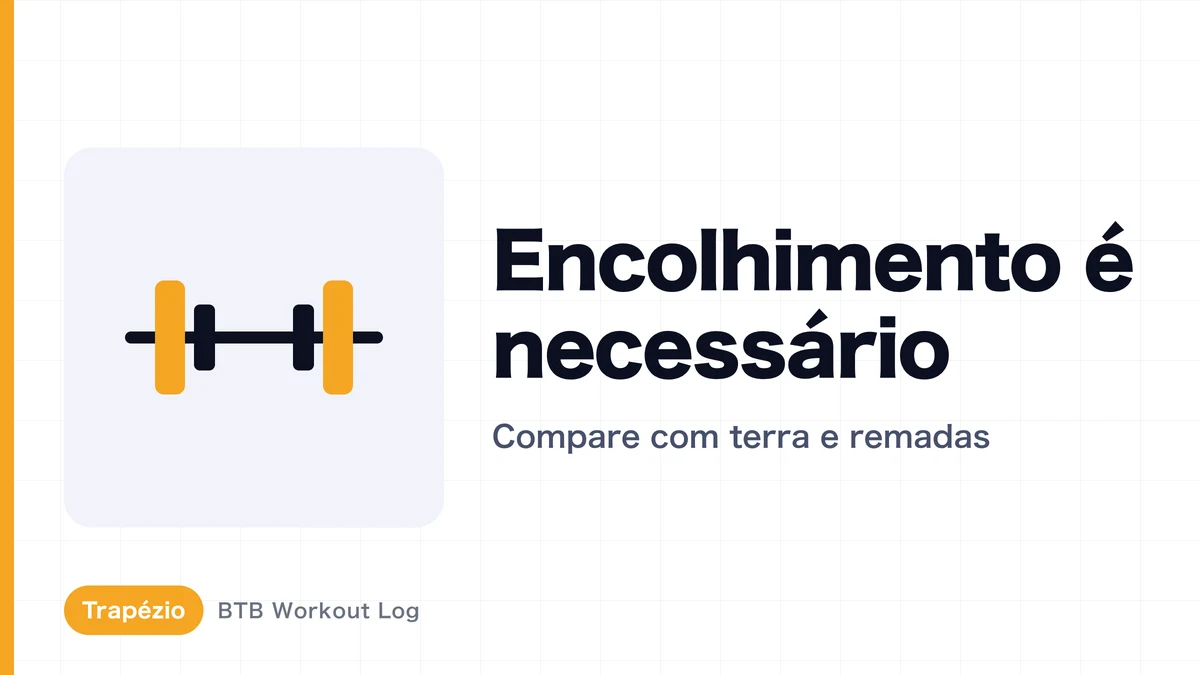 Encolhimento para trapézio: é necessário? Diferenças para levantamento terra e remada