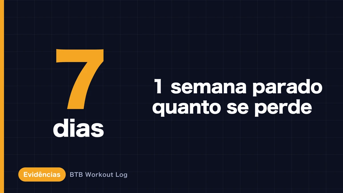 Uma semana sem treinar: quanto músculo você perde?