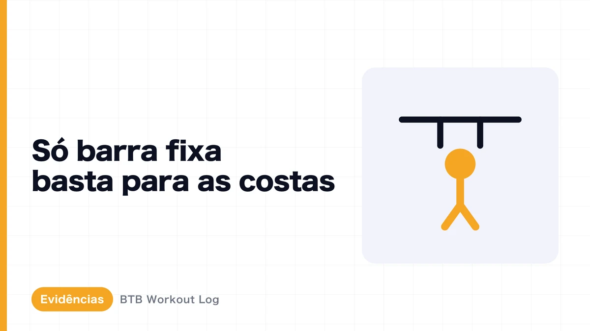 Barra fixa para aumentar as costas: funciona sozinha?