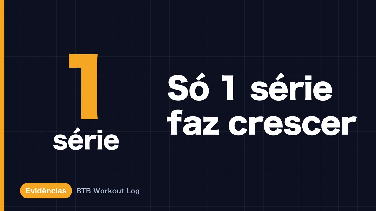 Hipertrofia muscular com apenas 1 série? Qual é o volume mínimo de treino