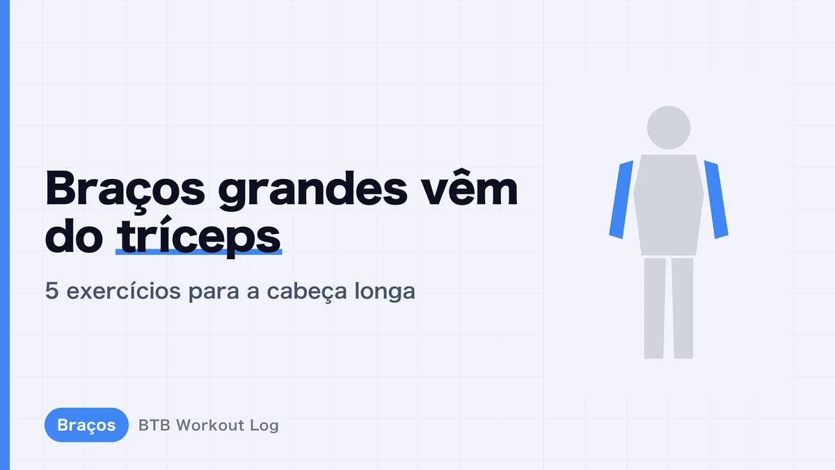 Cabeça longa do tríceps | 5 exercícios para braços maiores