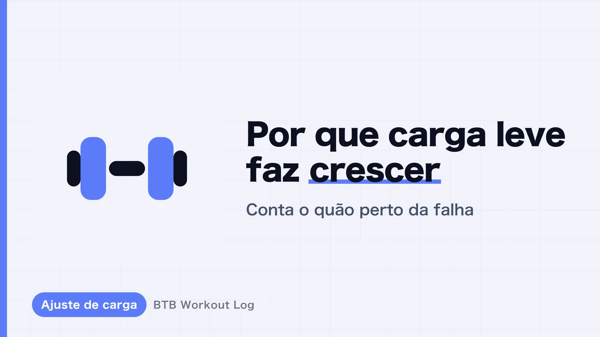 Hipertrofia muscular com cargas leves: por que funciona?