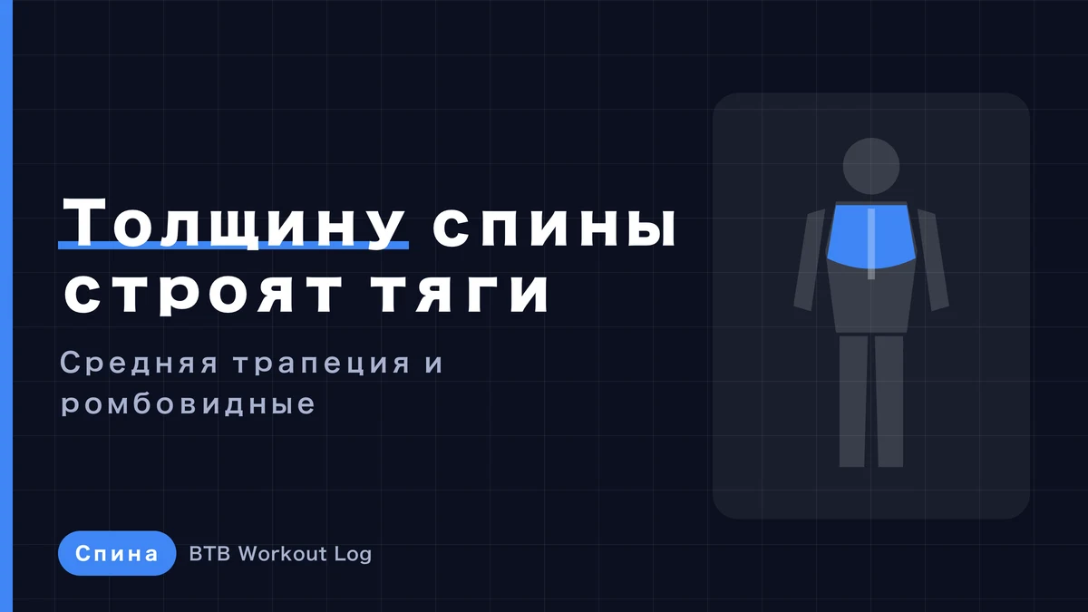 Упражнения на толщину спины | 5 тяг для средней трапеции и ромбовидных мышц