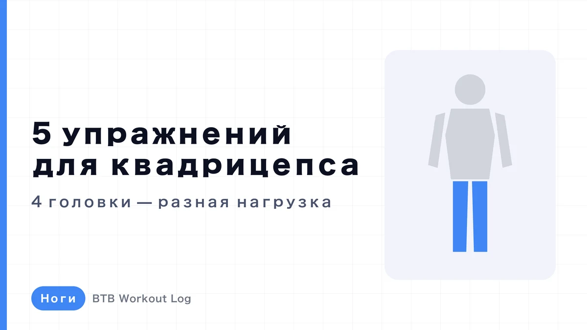 Упражнения для квадрицепса: 5 вариантов | Как нагрузить 4 головки и сочетать движения