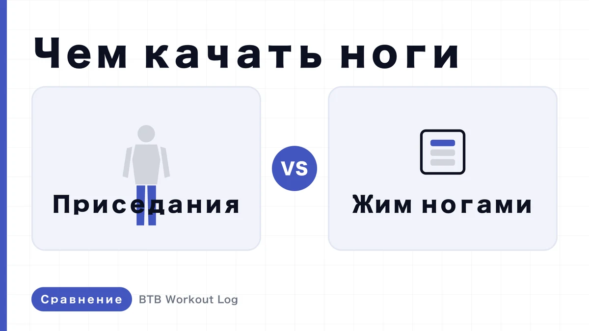 Приседание vs жим ногами: какое упражнение лучше для гипертрофии квадрицепсов?