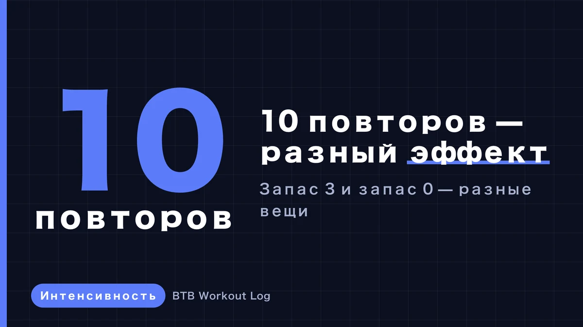 Почему одни и те же 10 повторений дают разный эффект мышечной гипертрофии?