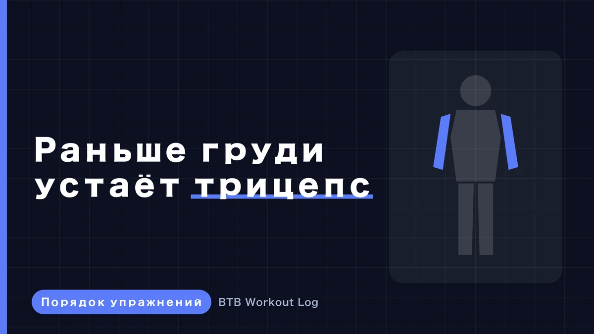 Почему трицепс устаёт раньше груди в день груди?