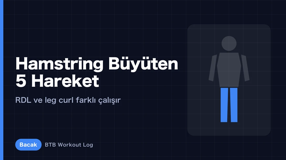 Hamstringleri Büyüten 5 Hareket | RDL ve Leg Curl Neden Birlikte Yapılmalı?