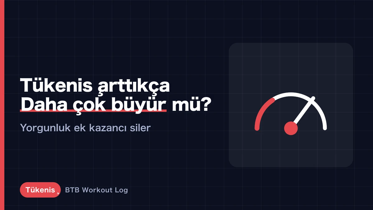 Sert sete kadar götürmek ne kadar kas hipertrofisi sağlar?
