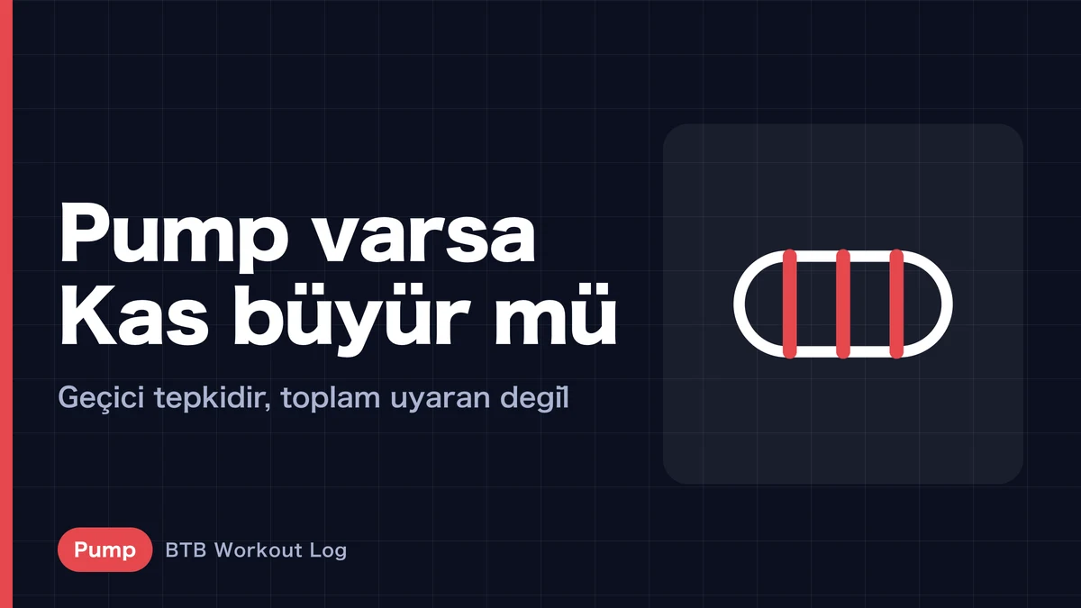 Pump olmak kas hipertrofisi anlamına gelmez