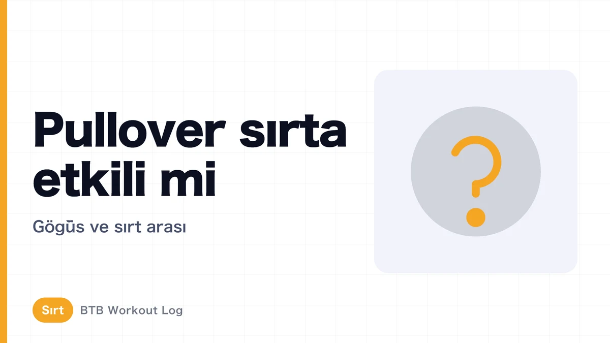 Pullover lat kaslarını gerçekten çalıştırır mı? Sırt gününe eklemeye değer mi?