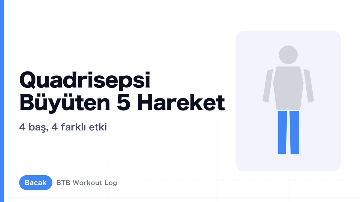 Quadriceps Büyüten 5 Hareket | 4 Başa Etkisi ve Programlama