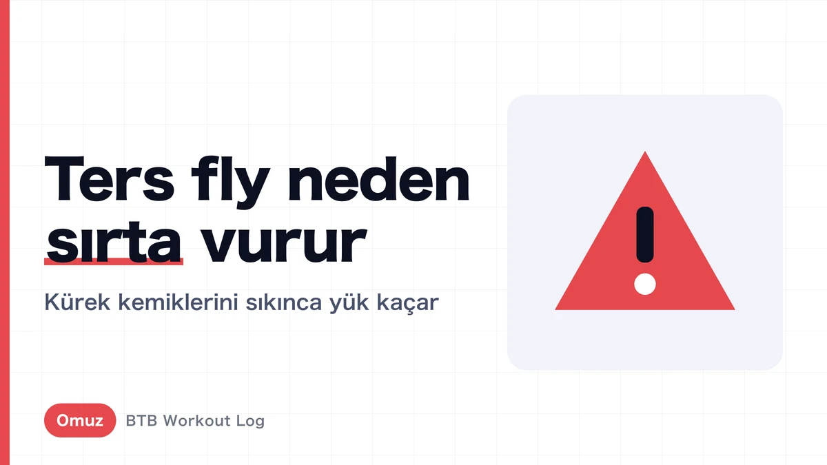 Rear Delt Fly Neden Sırta Vurur? | Yükü Arka Omuzda Tutan Form