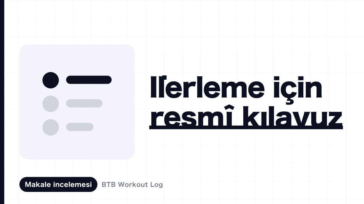 Giderek ağırlaşan bir halter ve artan adımlarla kas antrenmanının ilerleyişini ifade eden resim