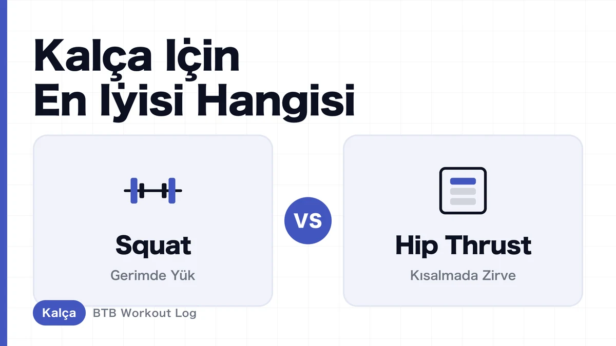 Squat mı Hip Thrust mı? Gluteus maximus hipertrofisi için doğru seçim