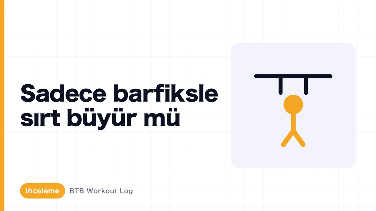 Sadece çekişle sırt büyütmek mümkün mü?