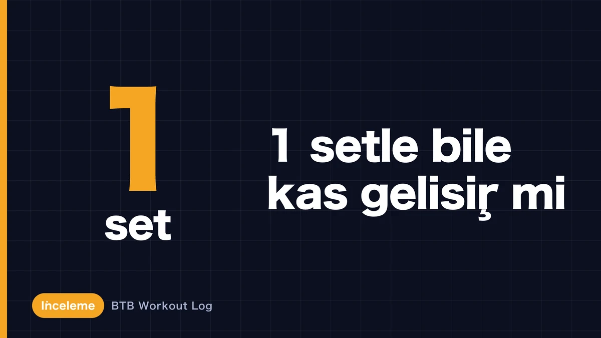 Tek Set ile Kas Hipertrofisi Olur mu? Minimum Gerekli Antrenman Hacmi