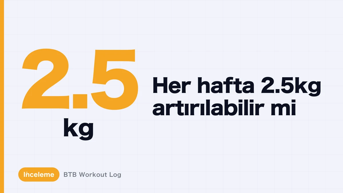 Kas hipertrofisini sürdürmek için her hafta 2.5 kg artırabilir misiniz?