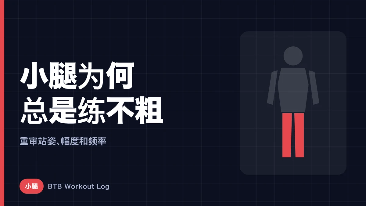 小腿练不粗的原因：让提踵实现肌肉肥大的5个要点