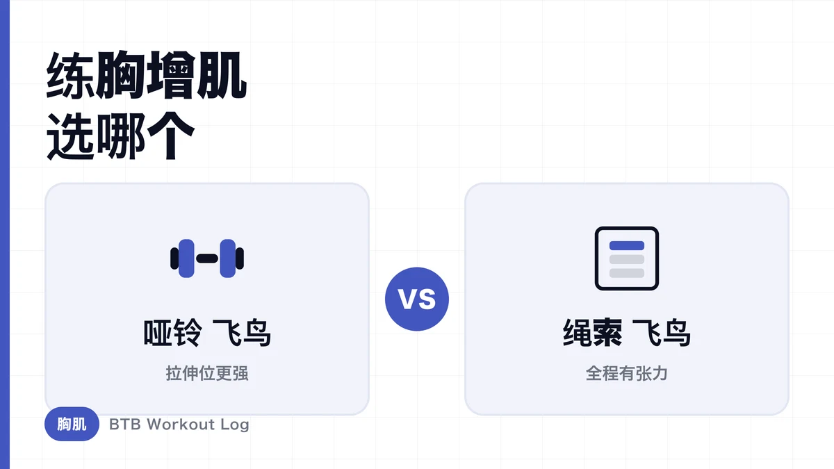 哑铃飞鸟 vs 绳索飞鸟 | 哪个更适合胸肌肥大？