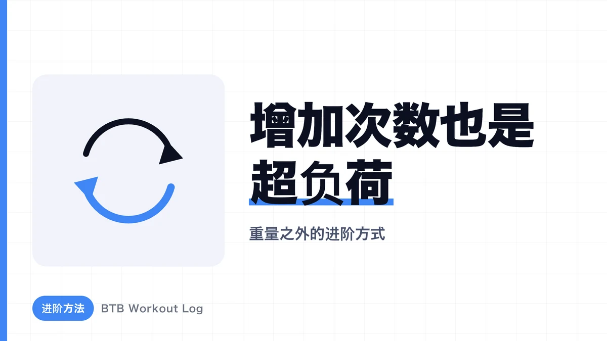 为什么增加次数会推动肌肉增长？超越重量的渐进超负荷