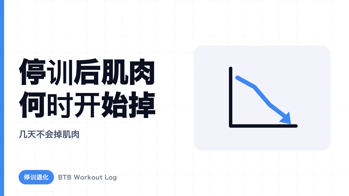 停训后肌肉何时开始流失？减训期的进展阶段