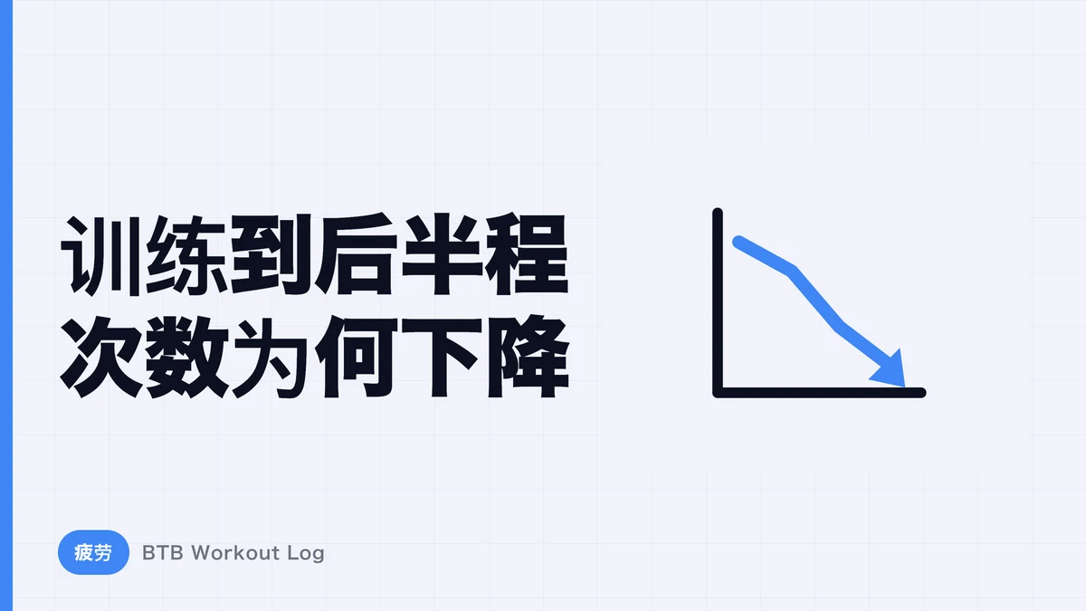为什么组越往后次数掉得越多？理清疲劳的真相