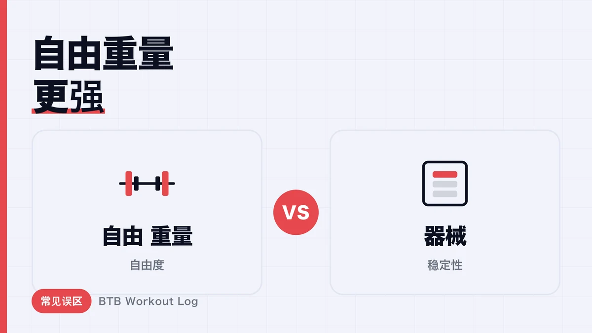 自由重量 vs 器械：哪个真的更优？