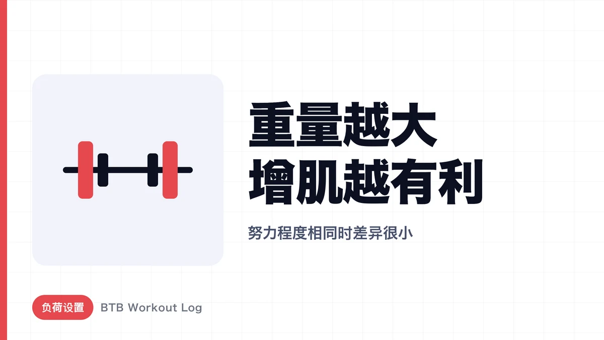 高重量不一定更能促进肌肉肥大