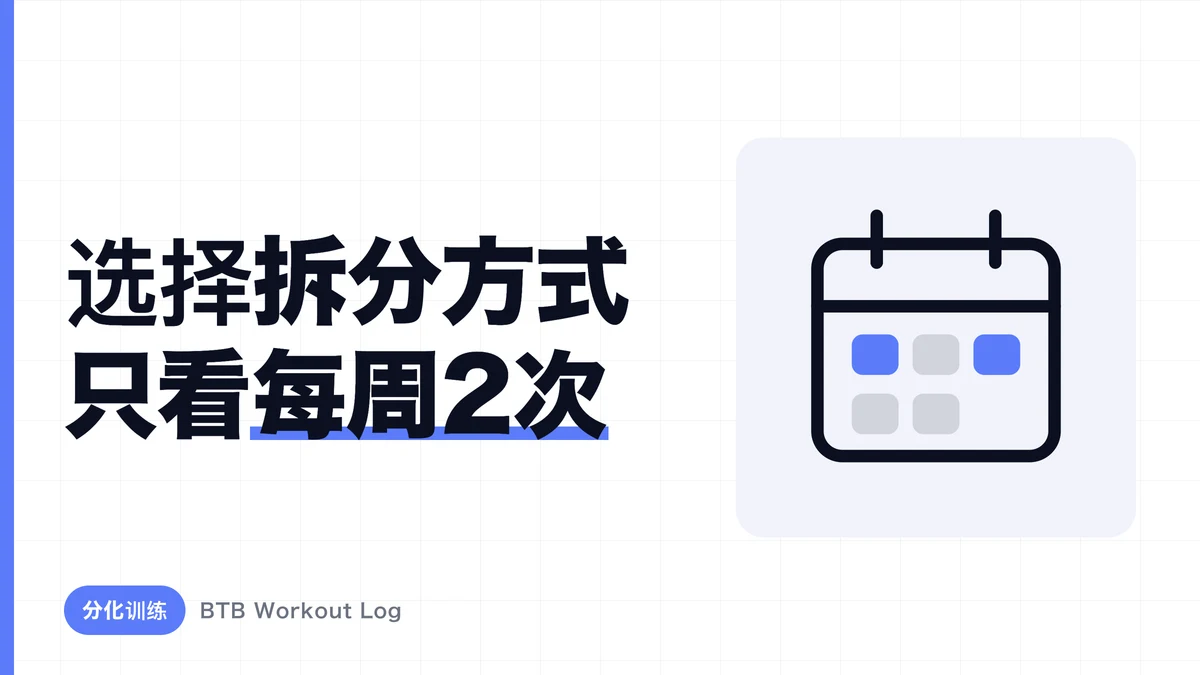 健身分化训练怎么选？全身、上下、PPL：每周2–6练的最优解对比
