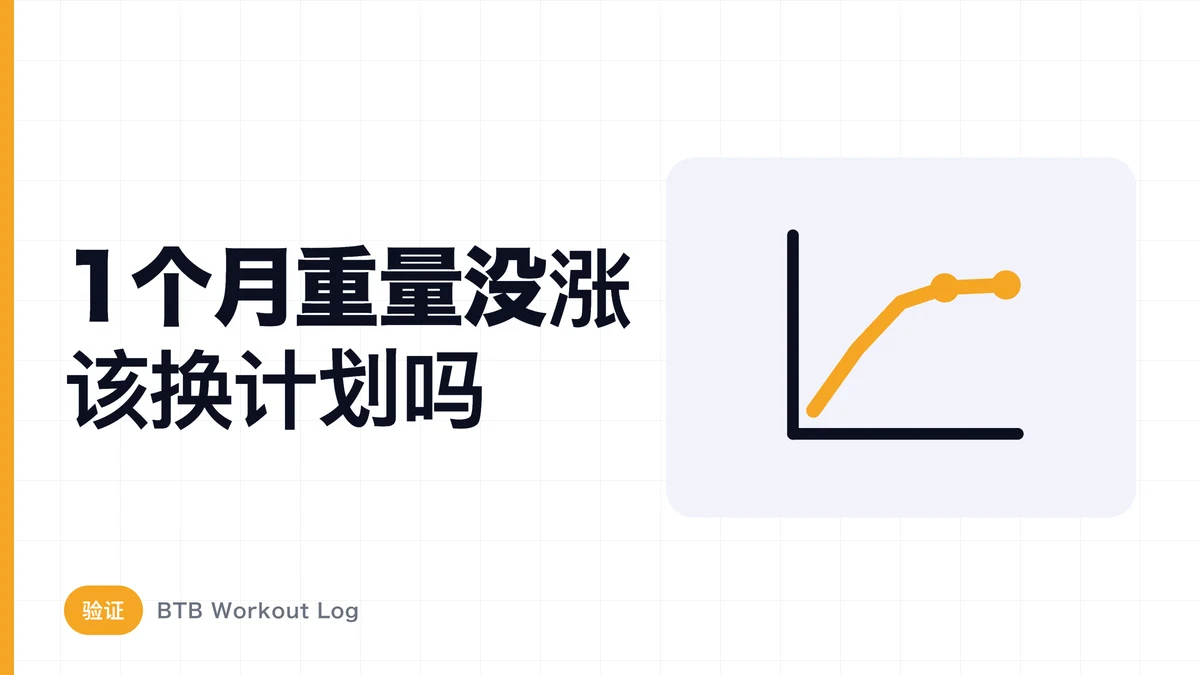 一个月没有增加重量，应该换训练计划吗？