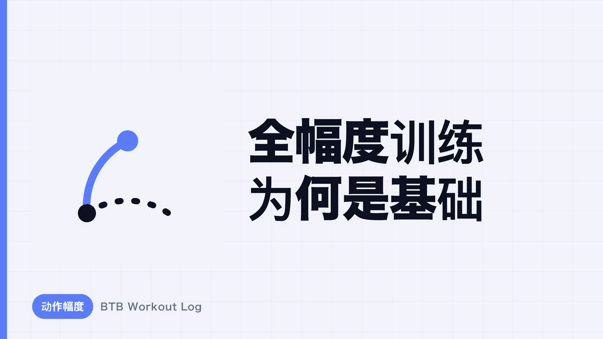 为什么肌肉肥大中全幅度动作是基础？