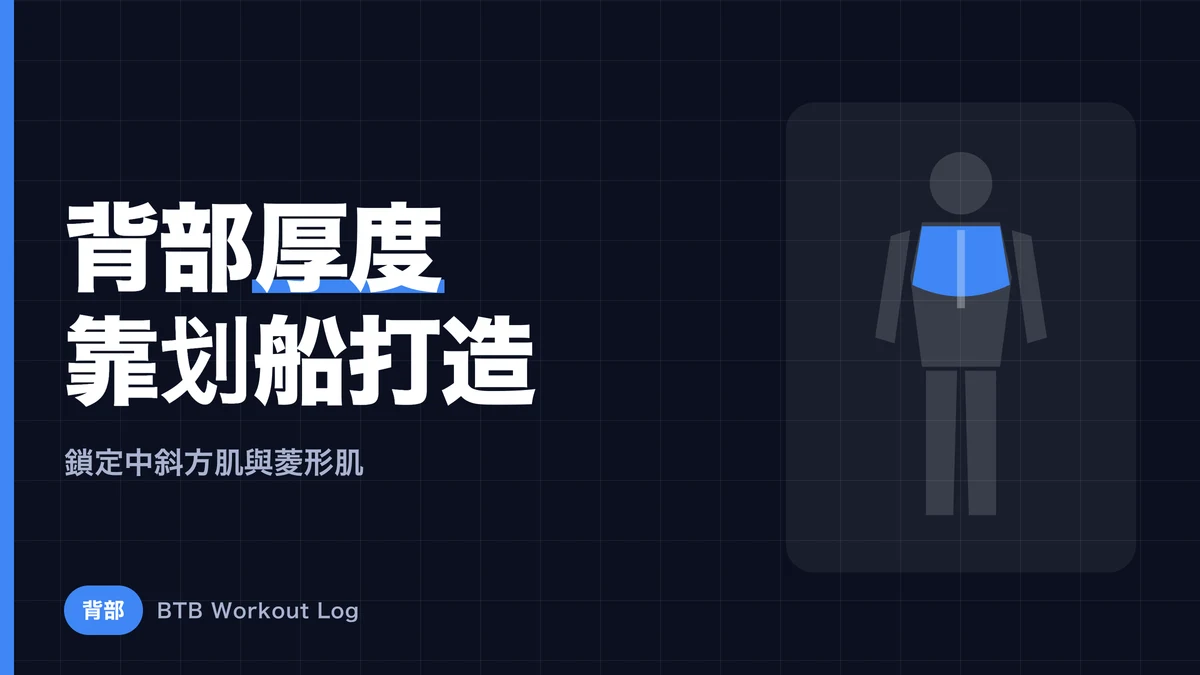 背部厚度訓練 | 練出斜方肌中束與菱形肌的5個划船動作