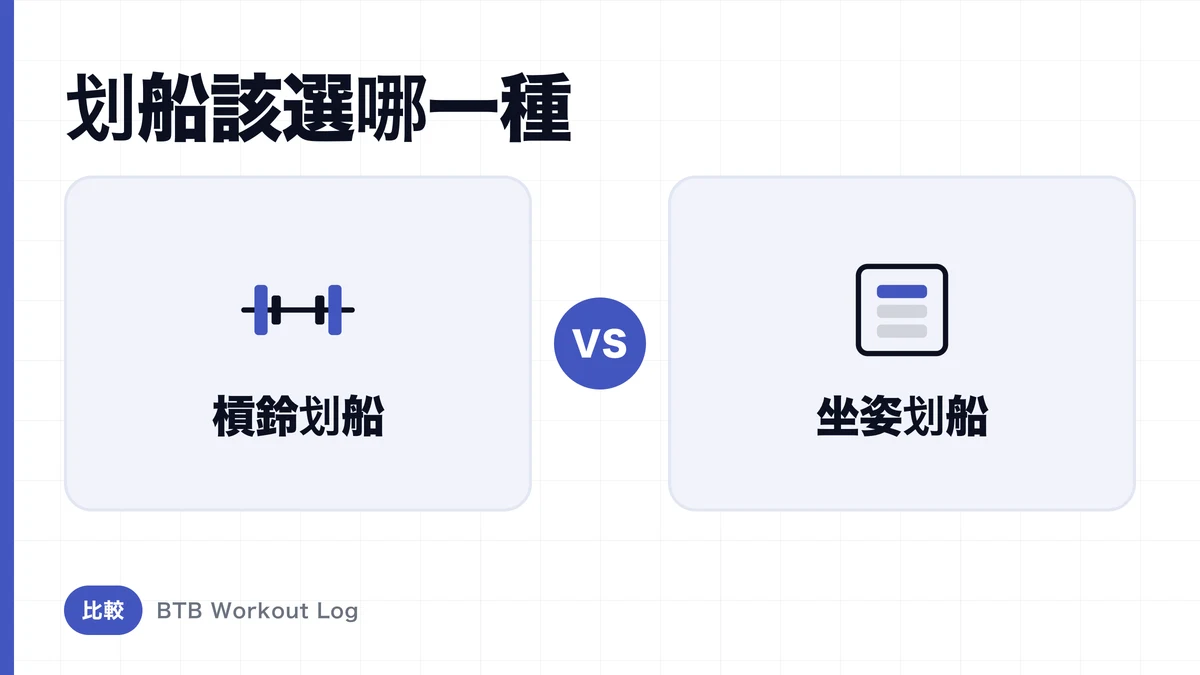 槓鈴划船 vs 坐姿划船，背部肌肉肥大選哪種？