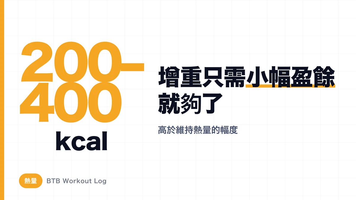 增肌需要多少熱量？計算方法與精實增肌的黃金比例