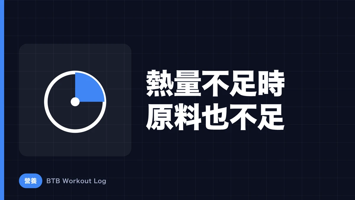 為什麼熱量不足會讓肌肉肥大變難？