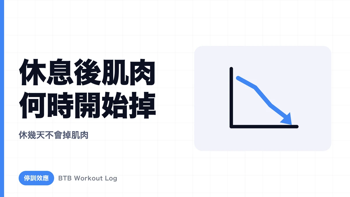 停訓練後肌肉何時開始萎縮？去訓練期的進展