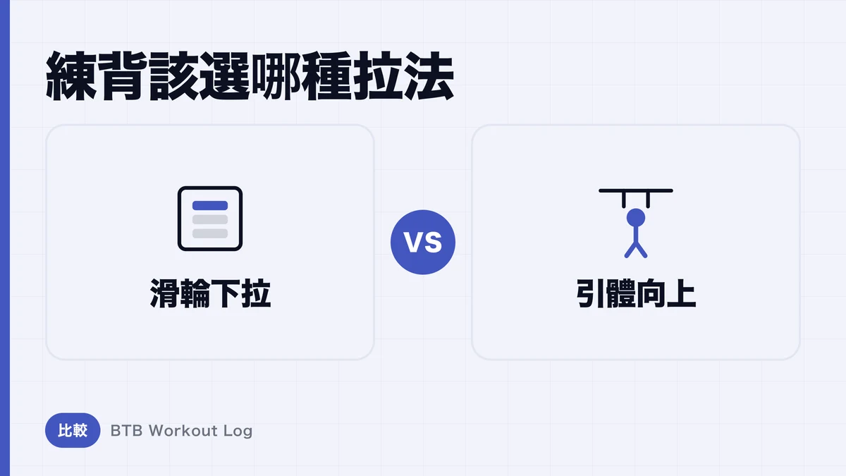 引体向上 vs 滑輪下拉，练哪个背肌更大？