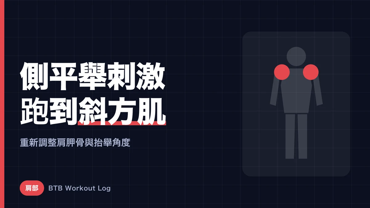 側平舉只練到斜方肌的原因 | 三角肌中束發力動作詳解
