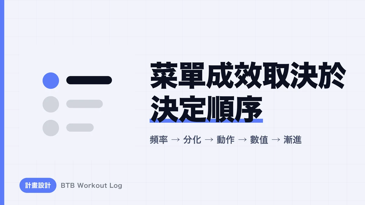 自己設計增肌課表的5個步驟｜初學者也能規劃屬於自己的訓練計畫