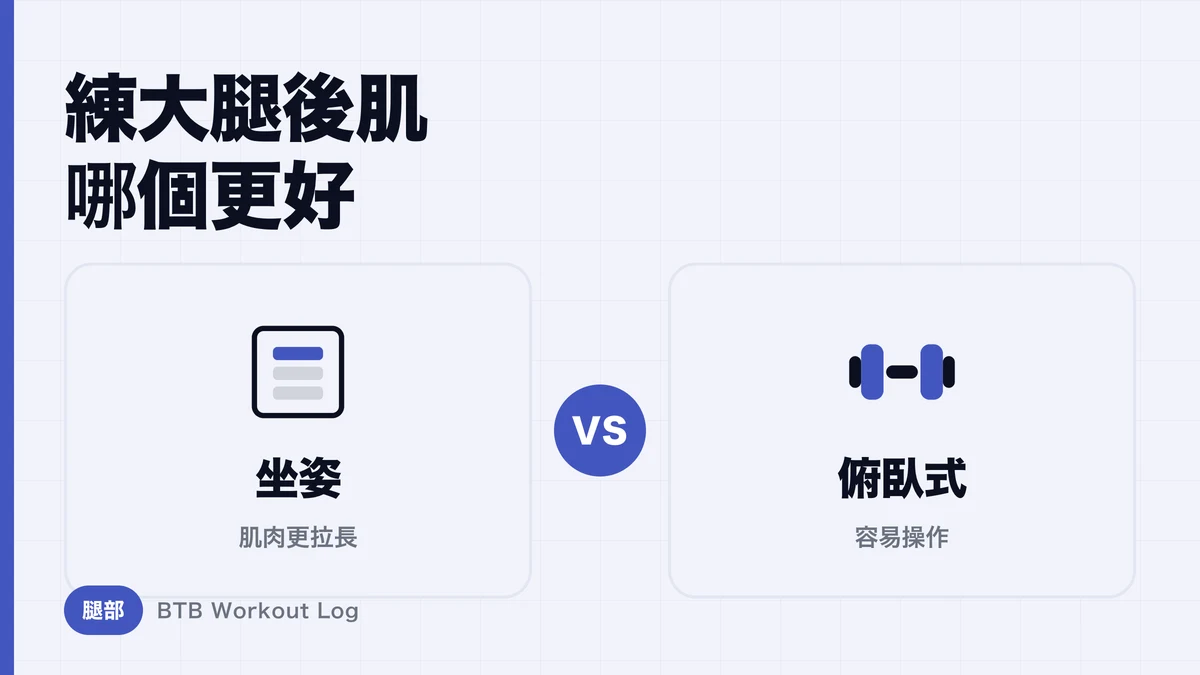 坐姿腿彎舉 vs 俯臥腿彎舉 | 練大腿後肌該選哪個？