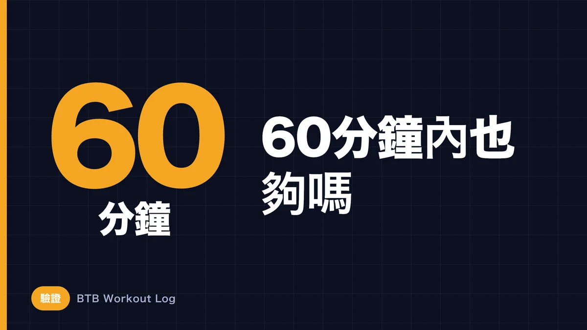 60分內的訓練能帶來充分的肌肉肥大嗎？