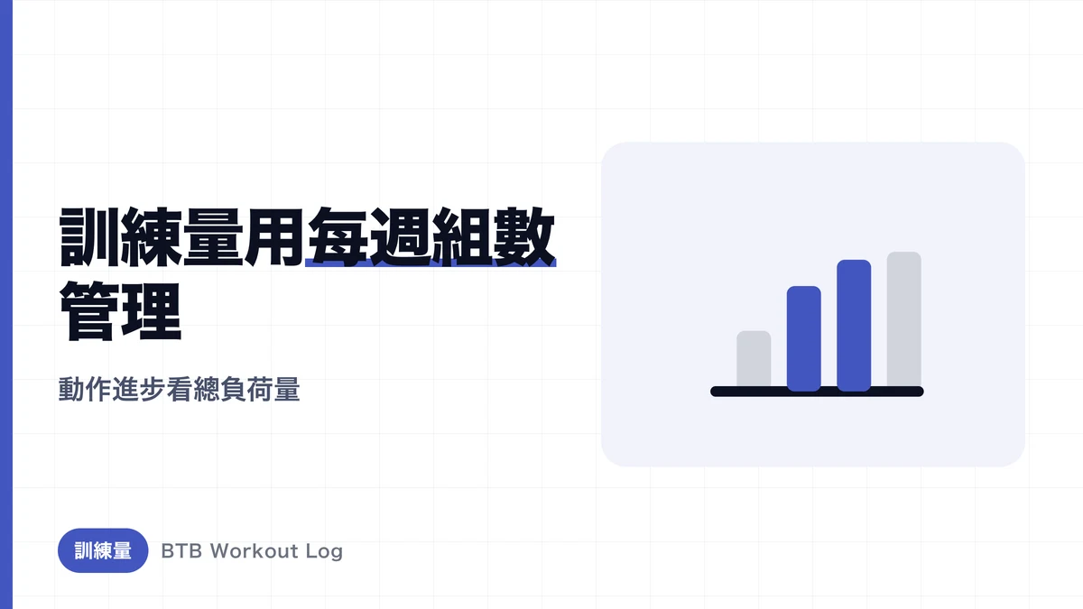 訓練量是什麼？總負荷量的計算、管理與增加方式完整解析
