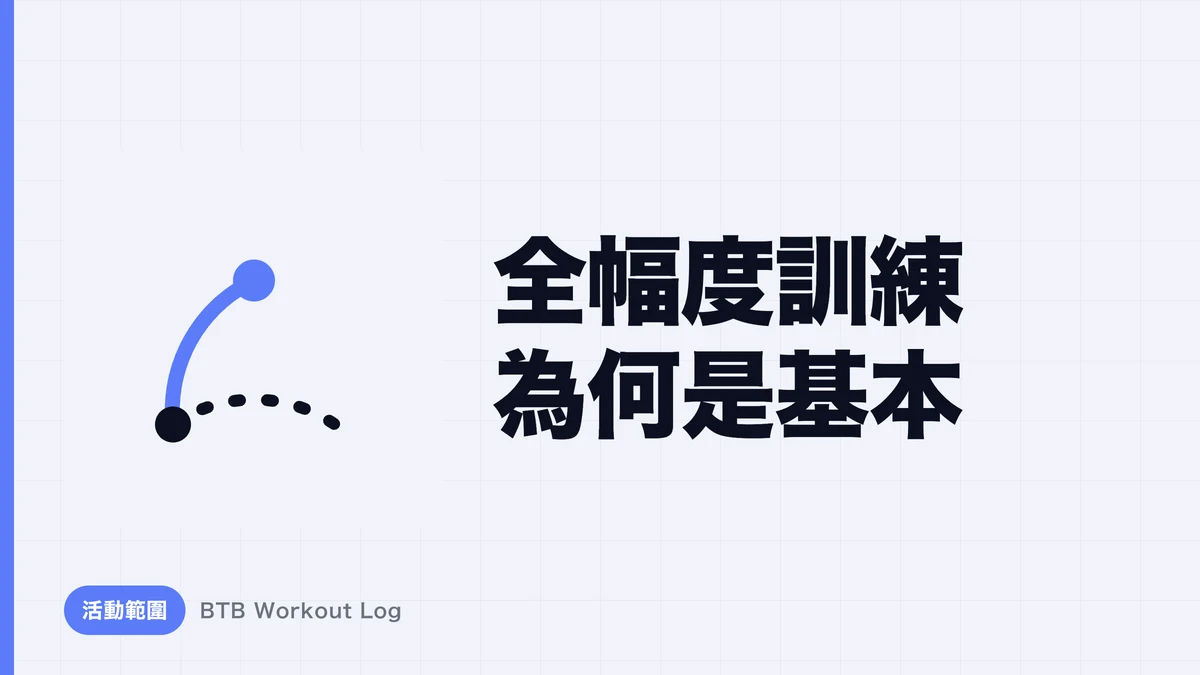 為什麼肌肉肥大訓練以動作幅度為基準？